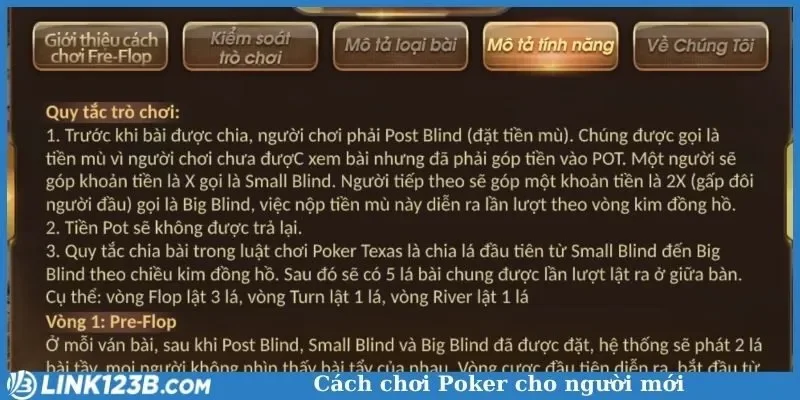 Cách chơi Poker cho người mới