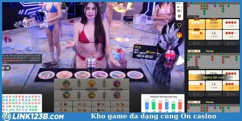 Kho game đa dạng cùng On casino