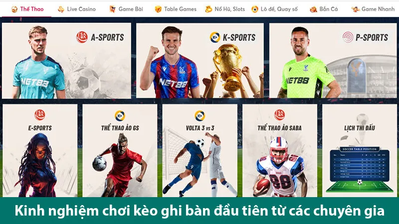 Hướng dẫn đọc kèo và kinh nghiệm cá cược kèo ghi bàn đầu tiên